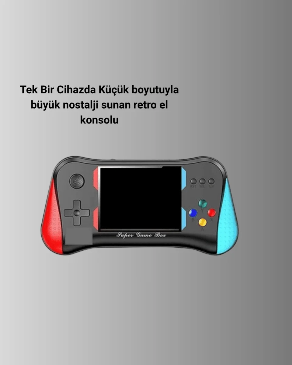 3.5 İnç Ekranlı Klasik Oyun Konsolu – 500 Dahili Oyun