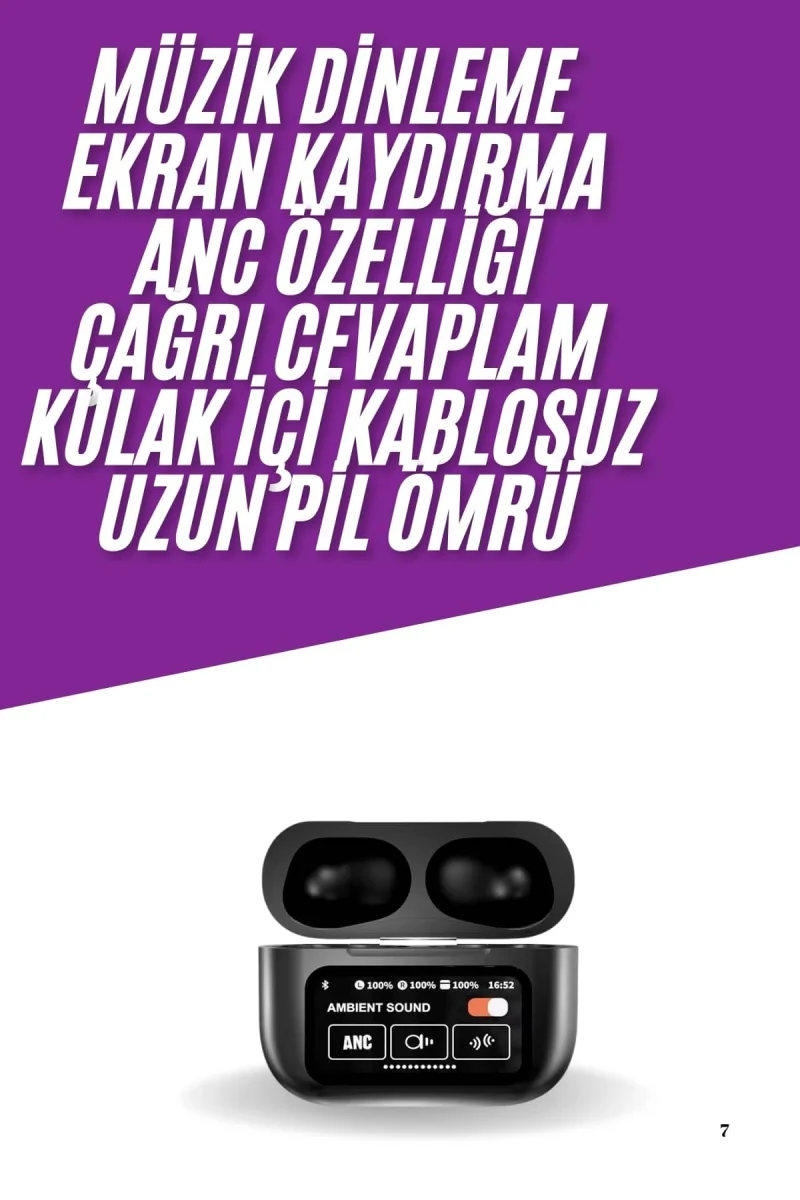 Kablosuz Bluetooth Kulaklık Pro Yeni Nesil Dokunmatik Kontrol