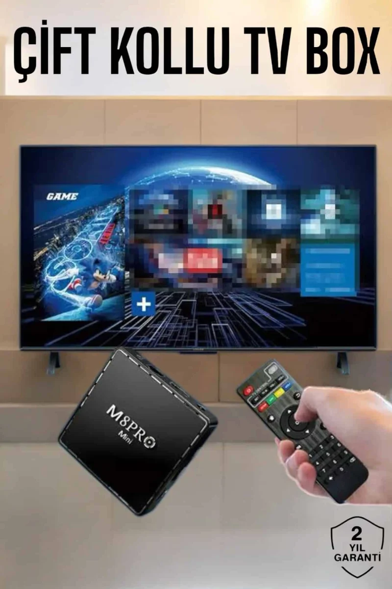 TV Game Box Netflix Youtube 1000 Oyunlu Android Oyun Konsolu Kumandalı