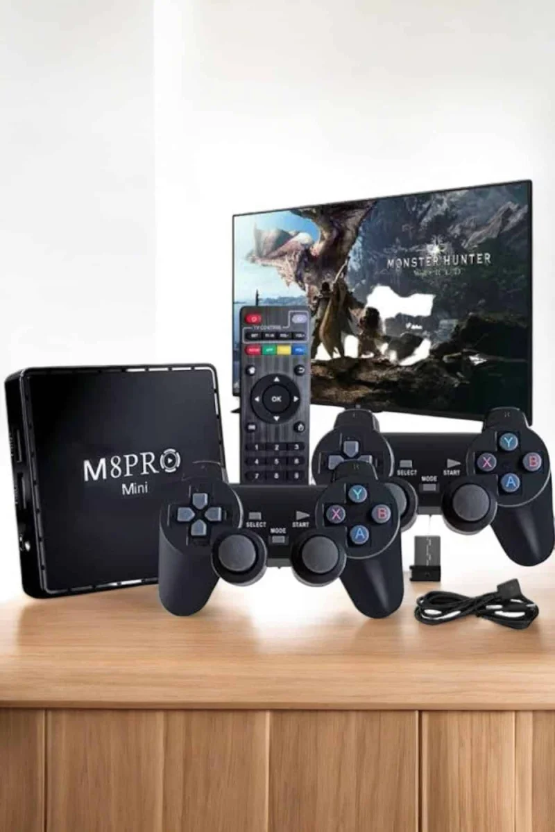 TV Game Box Netflix Youtube 1000 Oyunlu Android Oyun Konsolu Kumandalı