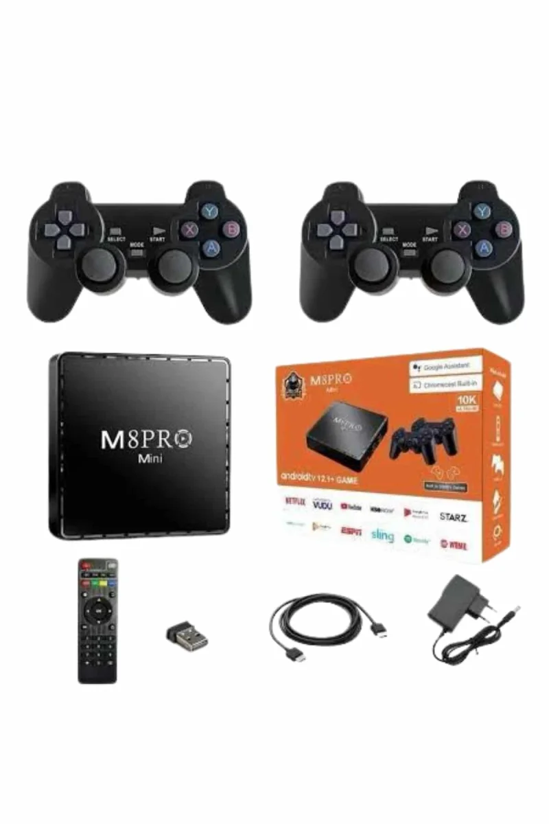 10K Ultra Hd Video Oyun Konsolu Android Tv Box 2.4g Game Stick