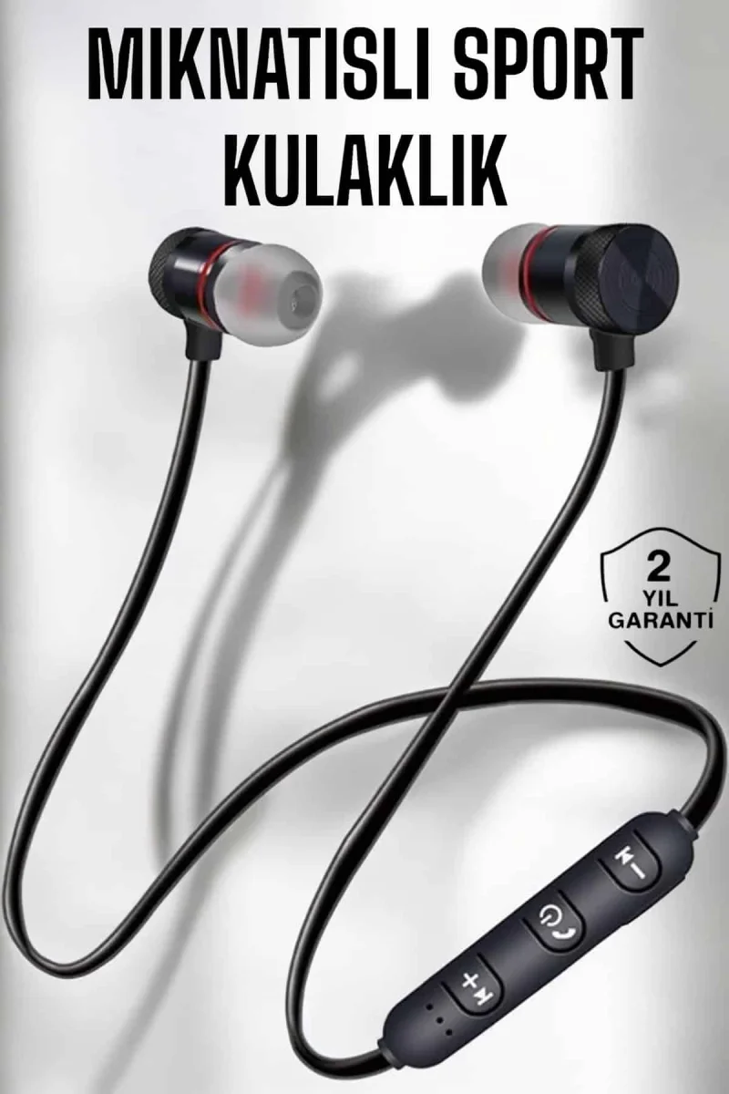 Kablolu Mıknatıslı Sport Kulaklık Bluetooth Bağlantılı