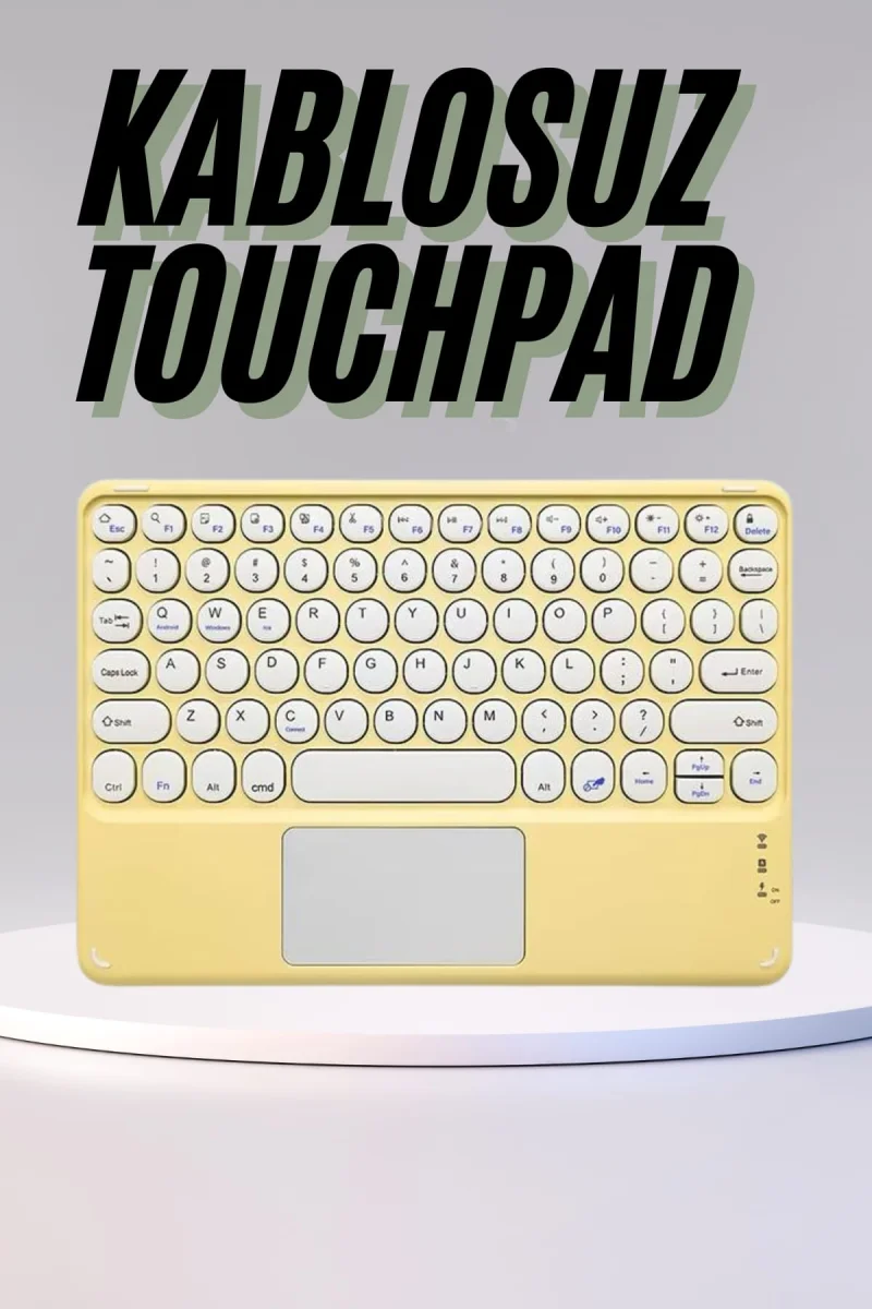 Profesyonel Wifi Q Klavye Bluetooth Klavye Touchpad 10.8 Inç