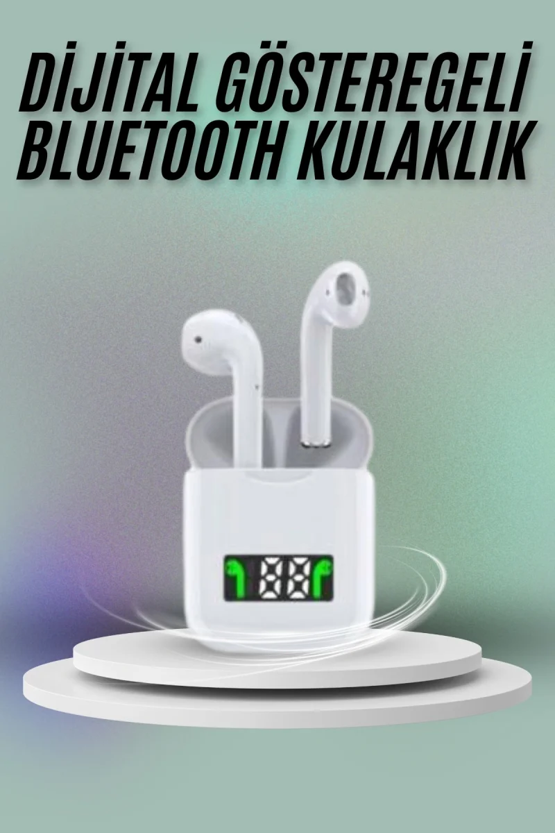 Bluetooth Kulaklık Dokunmatik Kontrol Uzun Pil Ömrü Dijital Göstergeli