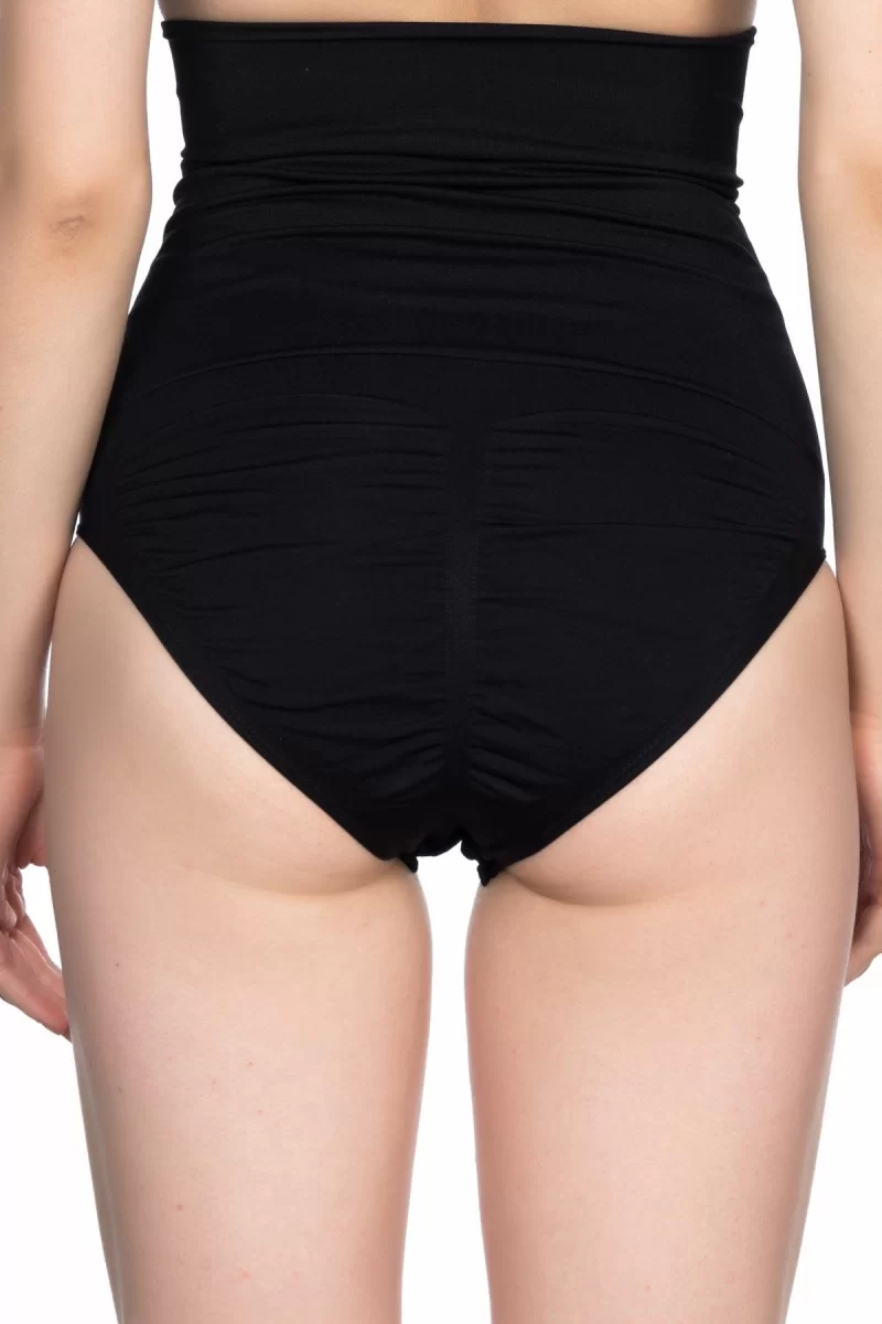 Siyah Double Yüksek Bel Çıtçıtlı  Slip Korse