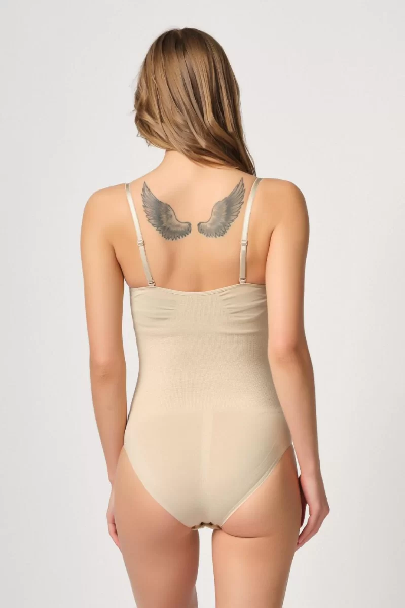 Ten Göğsü Açık Agraflı Body Korse