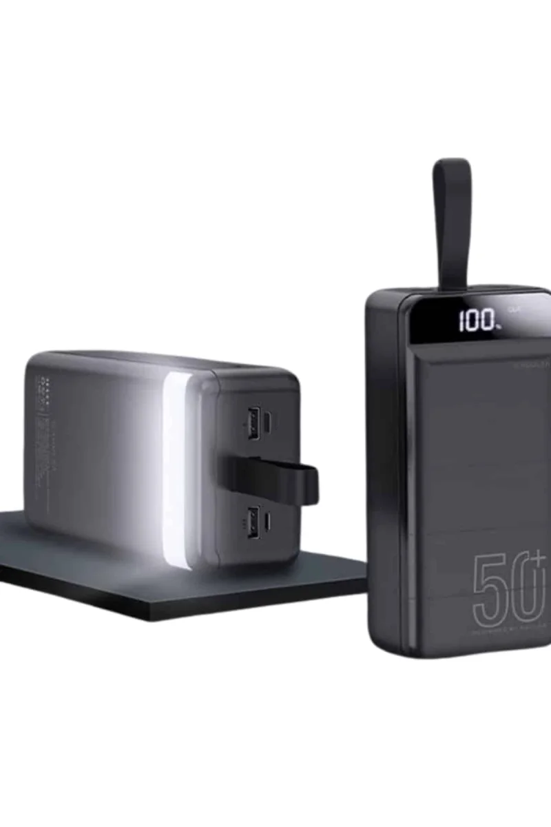 Powerbank Çoklu Şarj Girişi 50.000 Mah Taşınabilir Dijital Göstergeli