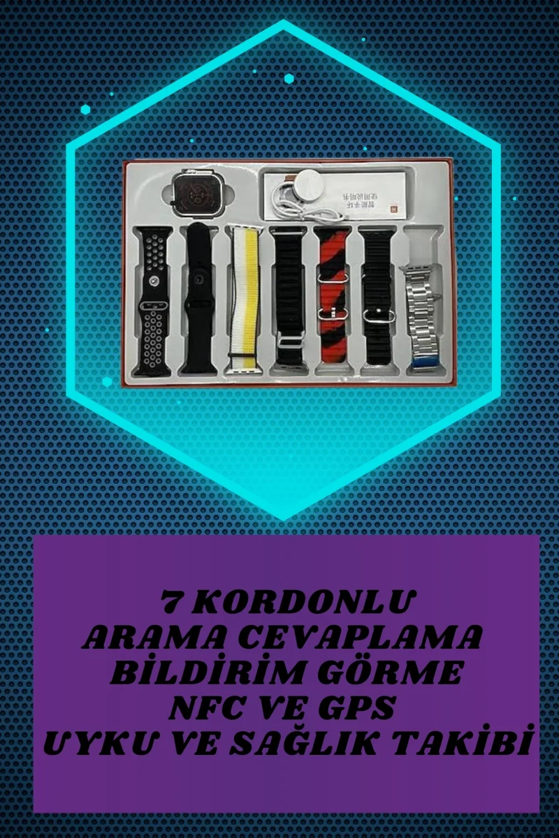 Boyun Bantlı Kulaklık ve 7 Kordonlu Yeni Nesil Akıllı Saat Kampanyası Yüksek Ses Kaliteli
