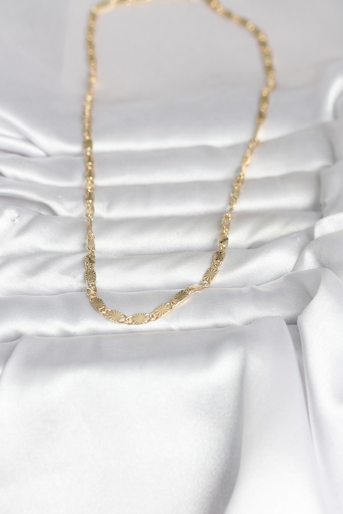CM 14K Gold Renk Lazer Model 45 cm Kadın Kolye