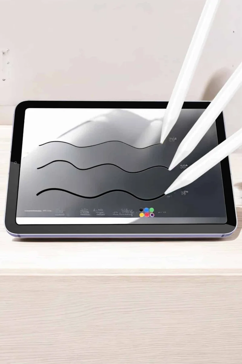 Tablet Kalemi iOS Android Windows Uyumlu Yedek Uçlu Universal Çizim Kalemi