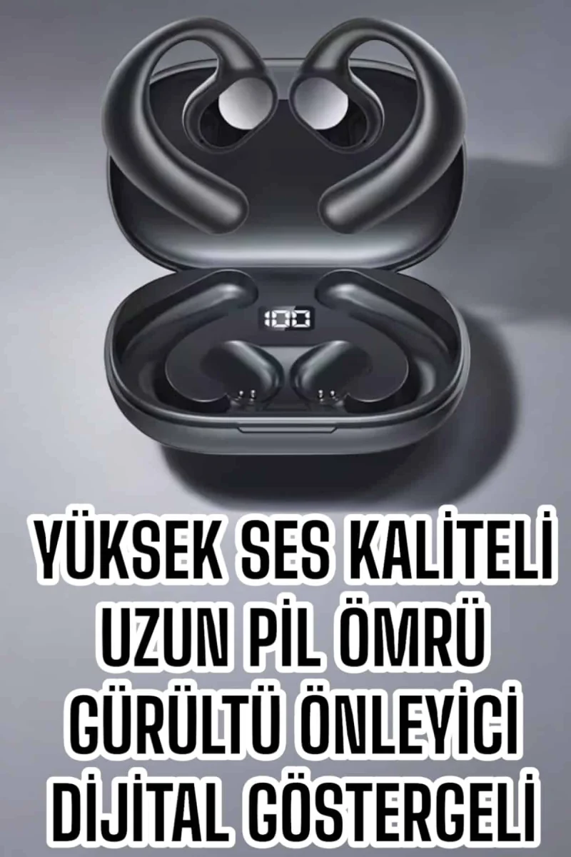 Bluetooth Kulaklık Oyuncu Kulaklığı Küpe Görünümlü Dijital Göstergeli