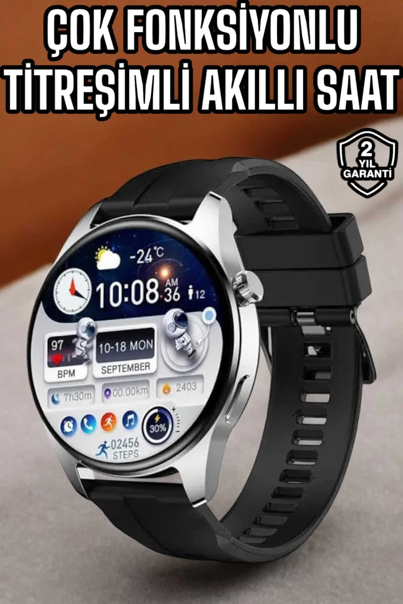 Akıllı Saat Tema Değiştirme Titreşimli Bluetooth Bağlantılı NFC Ve GPS Uyumlu