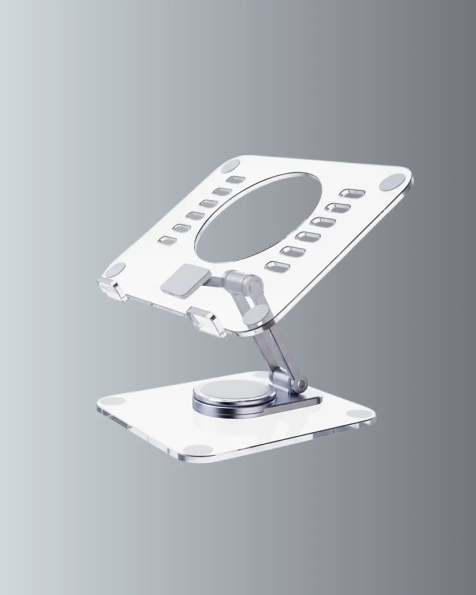 Ayarlanabilir Şeffaf Tablet Standı Kaymaz Silikon Tabanlı