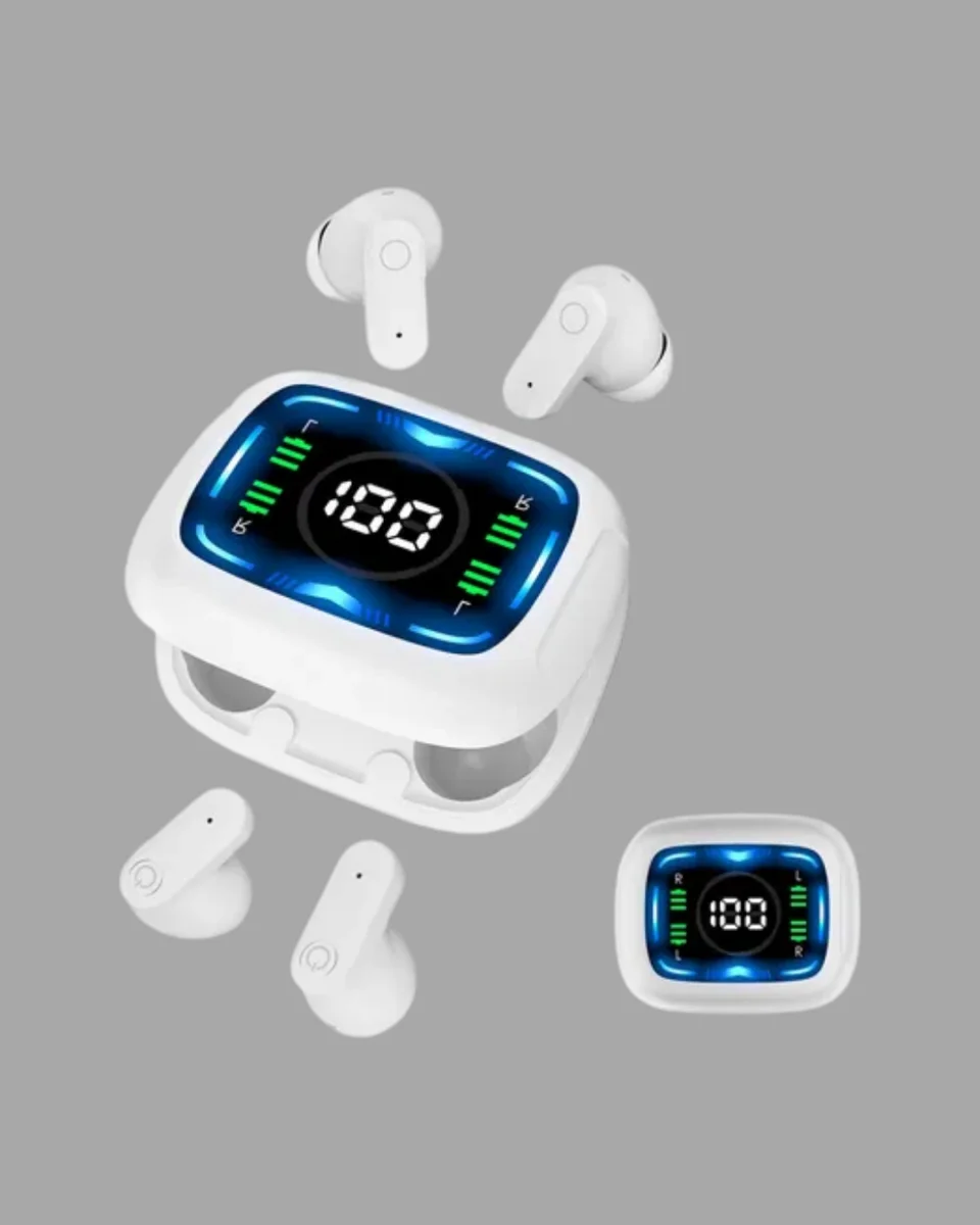 Bluetooth 5.4 Teknolojili Kablosuz Kulaklık LED Göstergeli