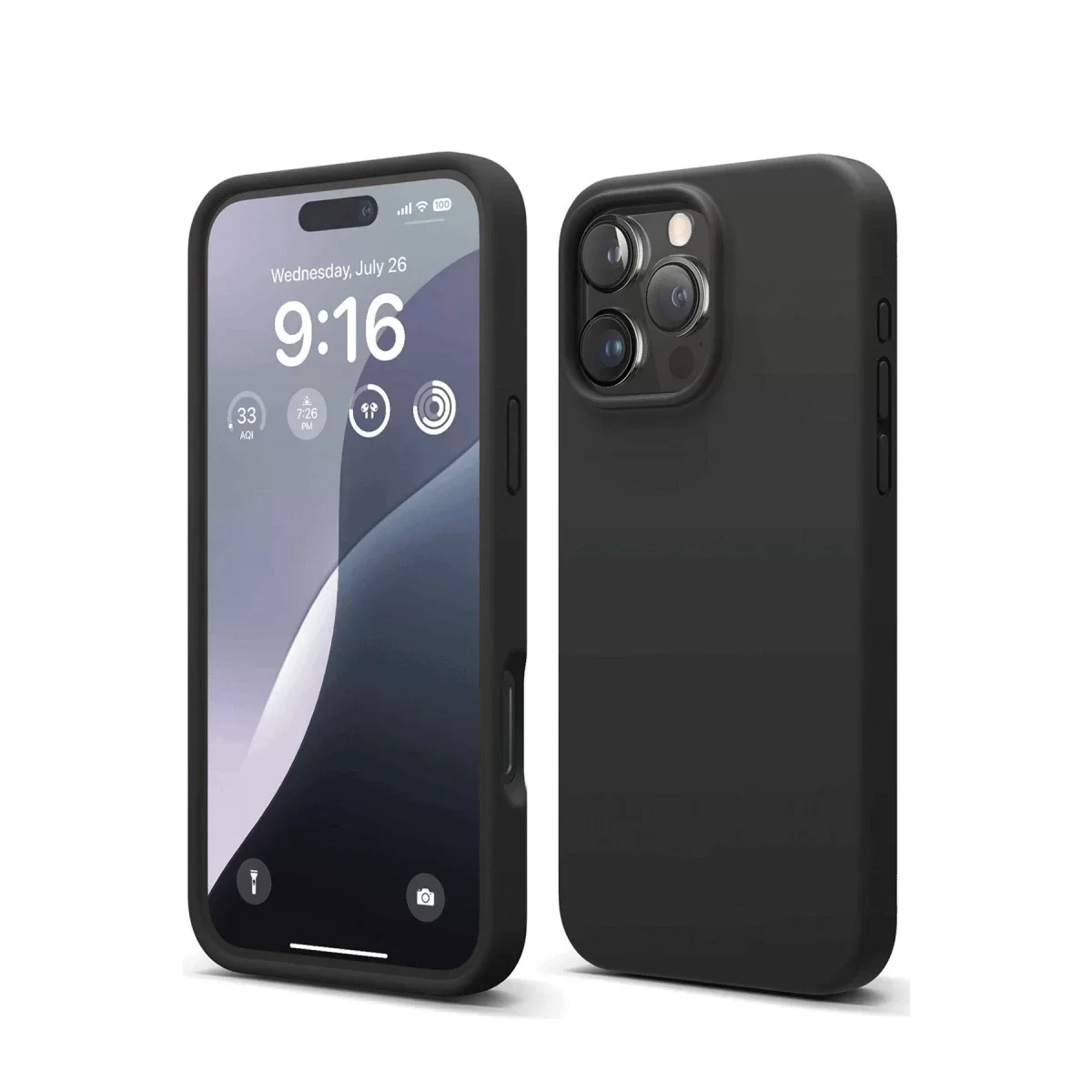 Newface Apple iPhone 16 Pro Max Kılıf First Silikon - Siyah