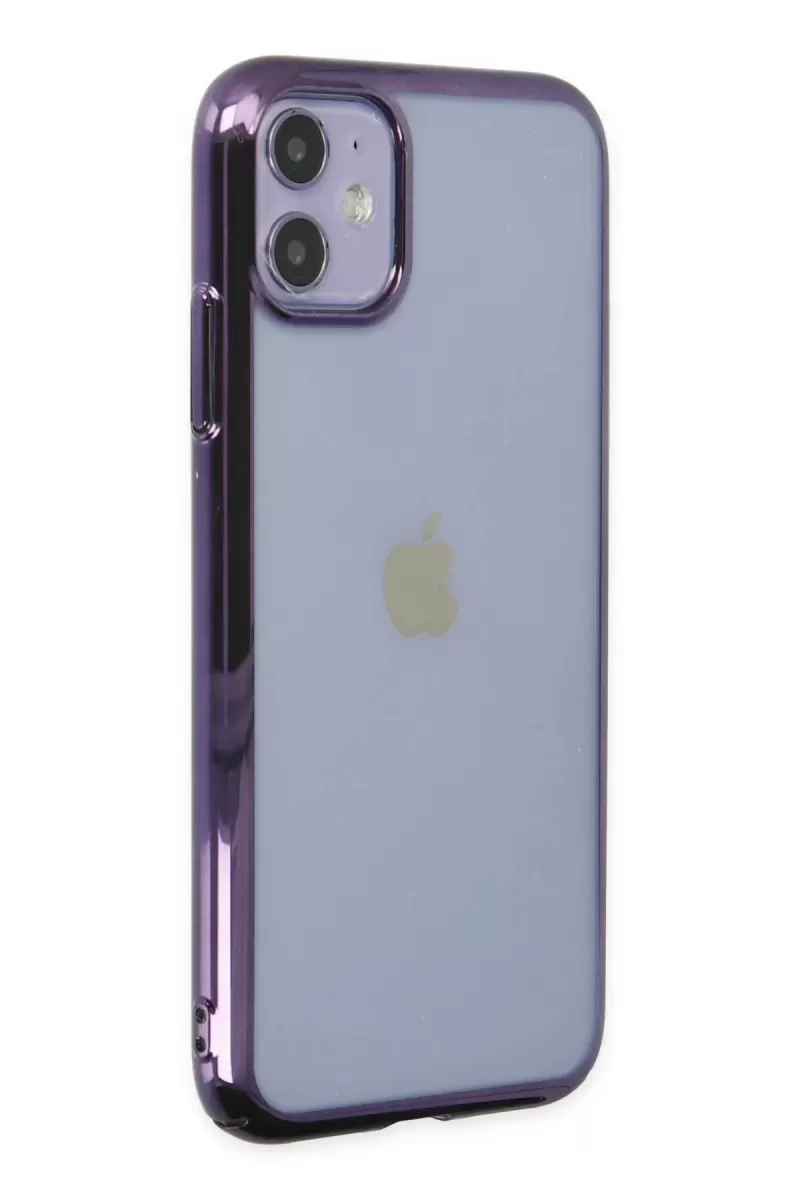 Newface Apple iPhone 12 Kılıf Element Silikon - Mor