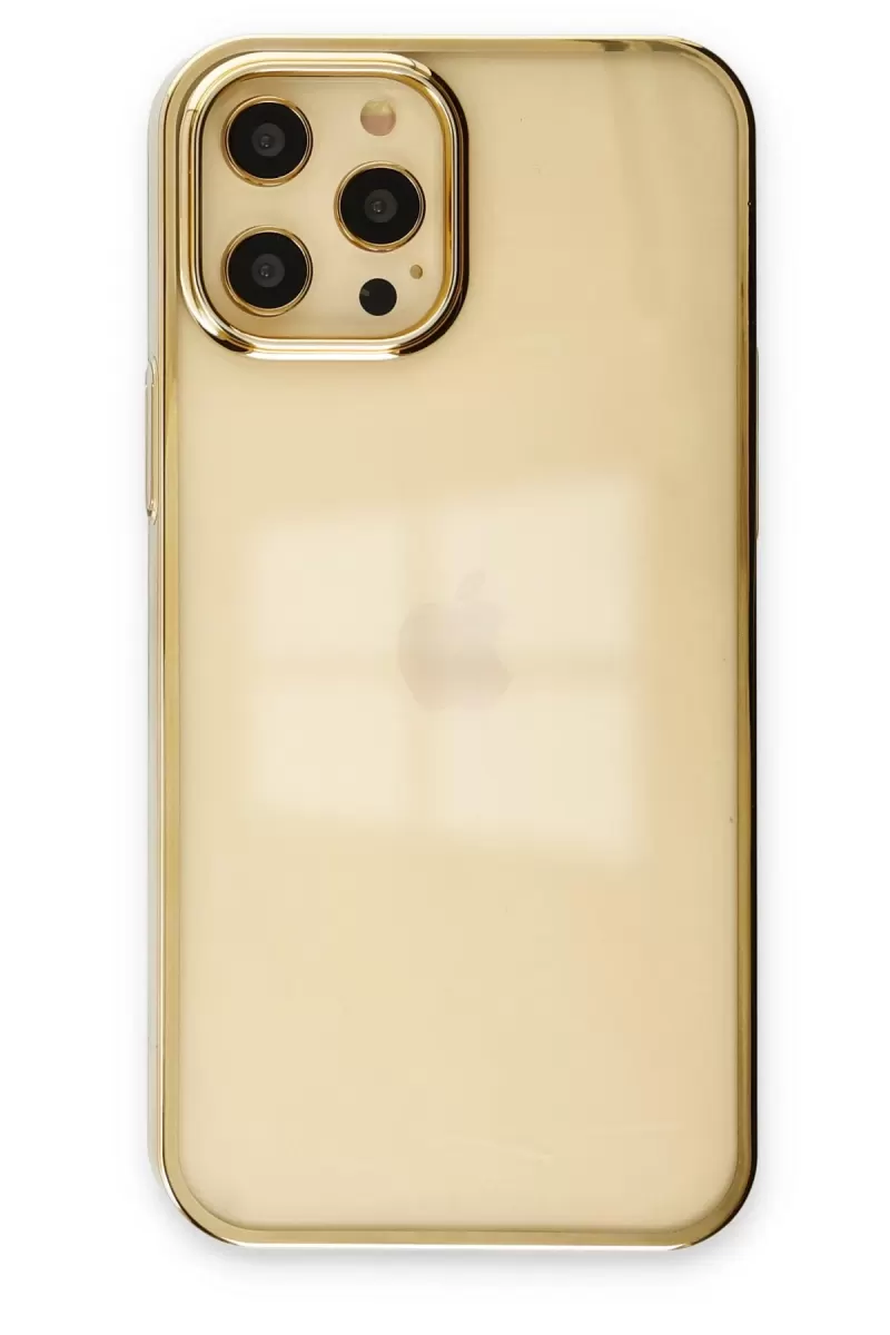 Newface Apple iPhone 12 Pro Max Kılıf Element Silikon - Gold