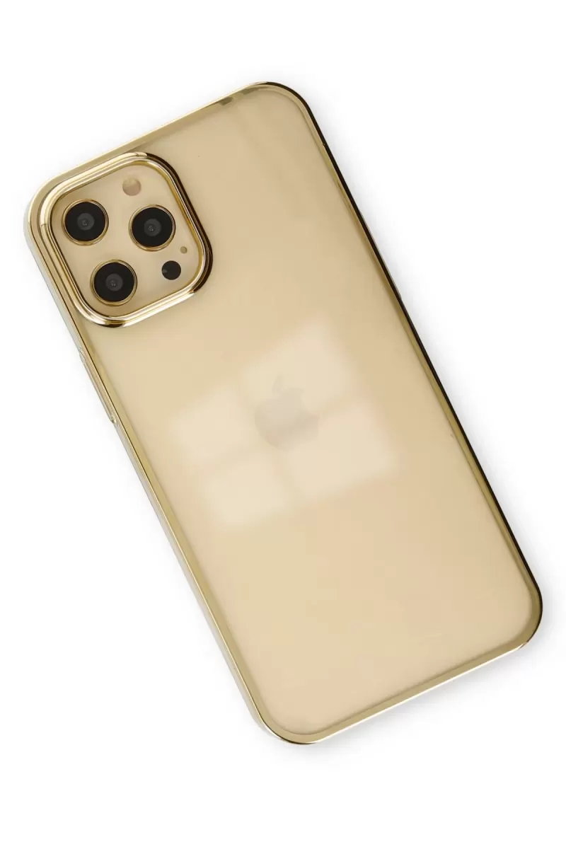 Newface Apple iPhone 12 Pro Max Kılıf Element Silikon - Gold