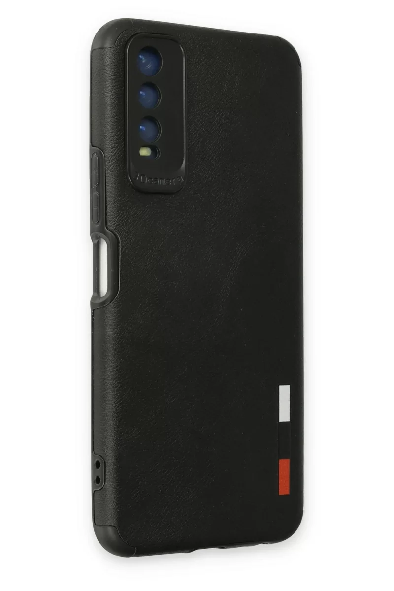 Newface Vivo Y11S Kılıf Loop Deri Silikon - Siyah