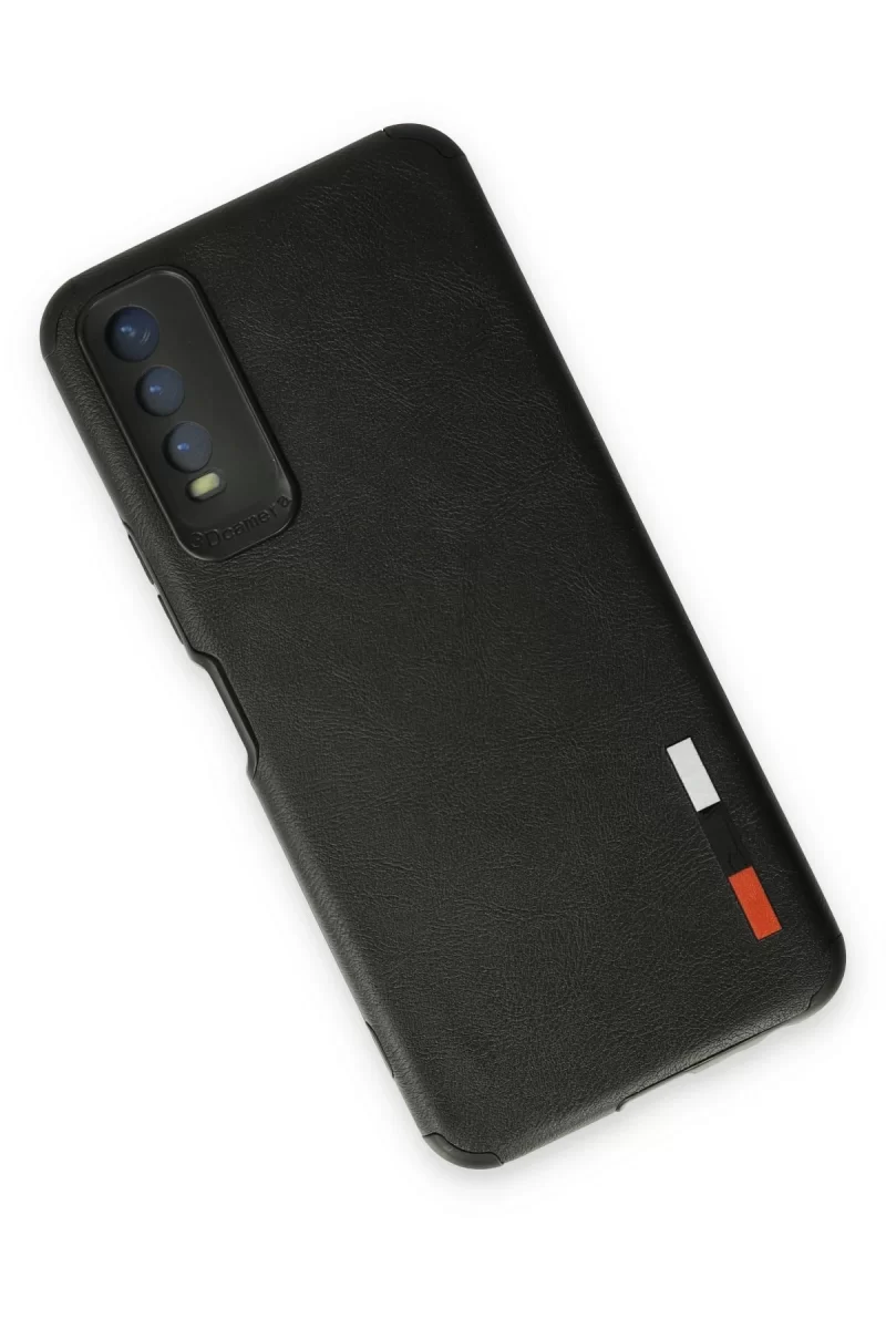 Newface Vivo Y11S Kılıf Loop Deri Silikon - Siyah