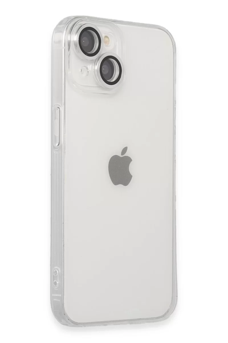 Newface Apple iPhone 14 Kılıf Luko Lens Silikon - Gümüş