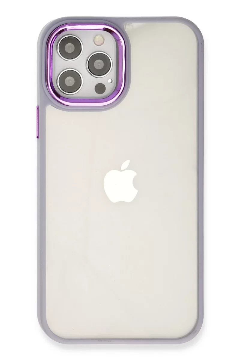 Newface Apple iPhone 12 Pro Max Kılıf Dora Kapak - Lila