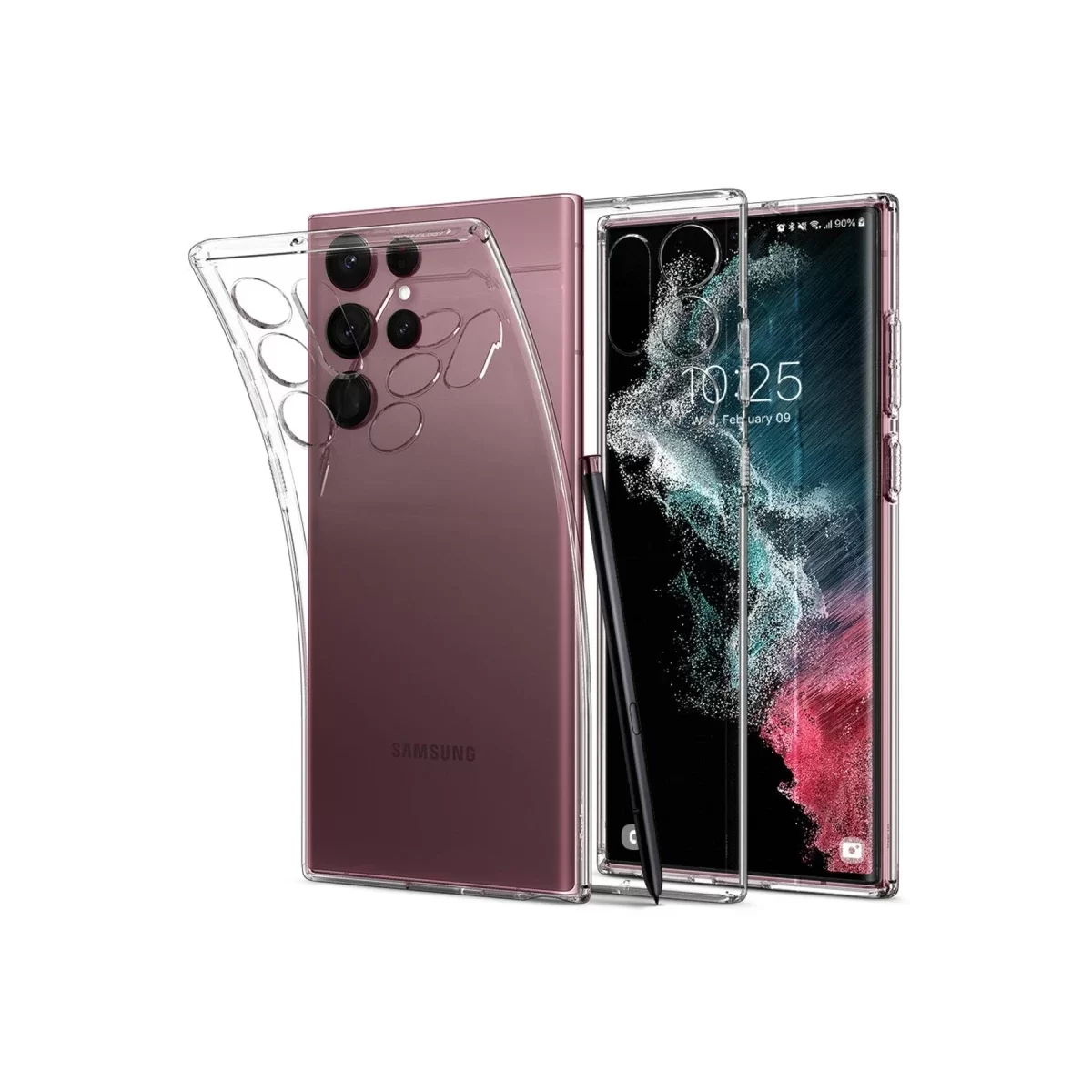 Newface Samsung Galaxy S22 Ultra Kılıf Lüx Şeffaf Silikon