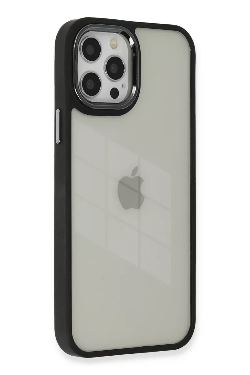 Newface Apple iPhone 12 Pro Max Kılıf Dora Kapak - Siyah