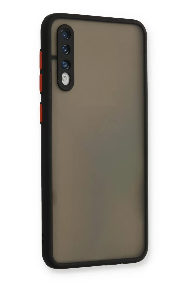 Newface Samsung Galaxy A30S Kılıf Montreal Silikon Kapak - Siyah