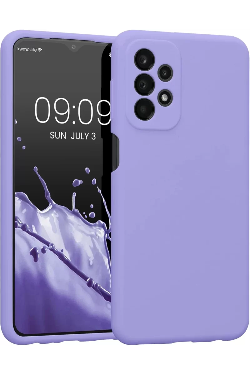 Newface Samsung Galaxy A23 4G Kılıf First Silikon - Lila
