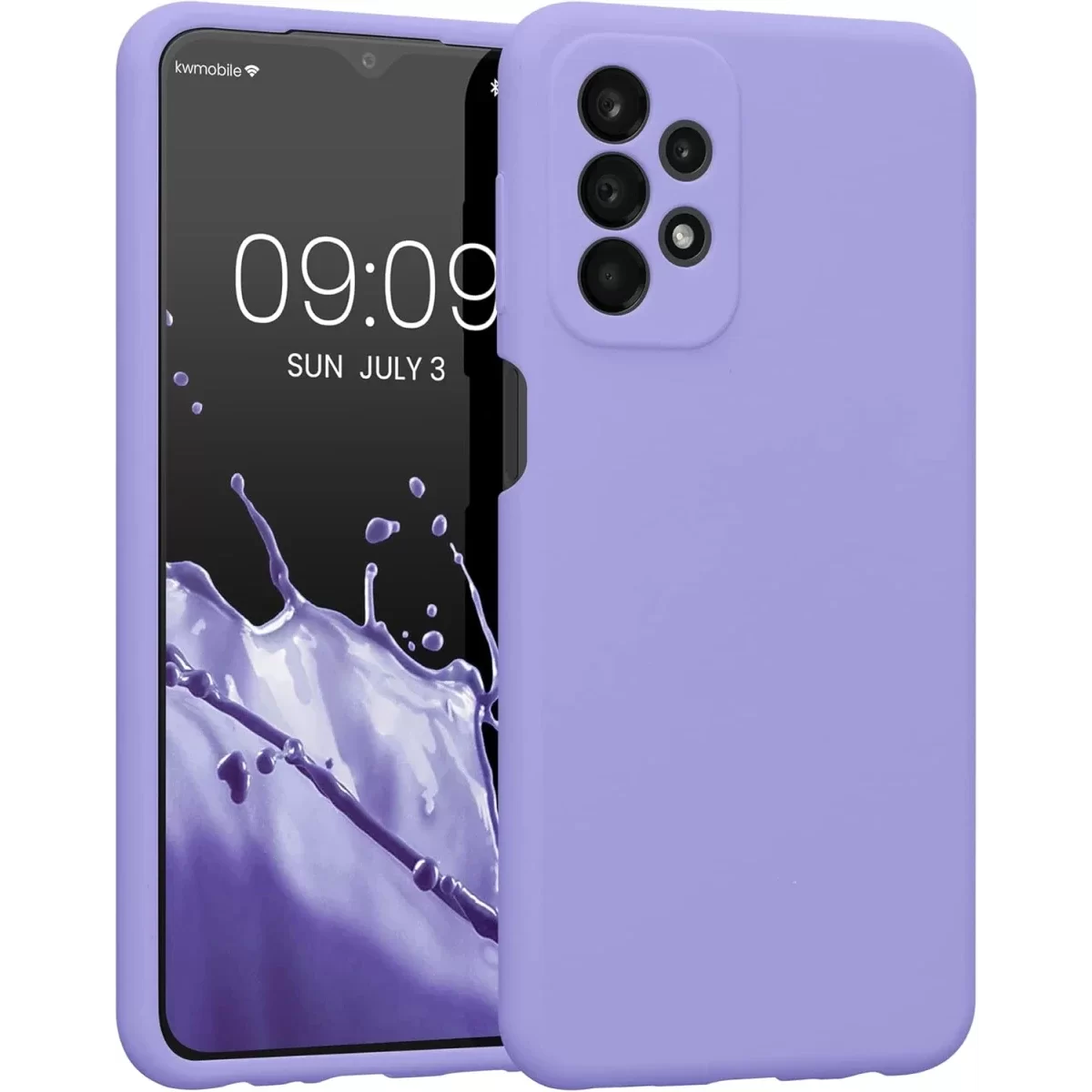 Newface Samsung Galaxy A23 4G Kılıf First Silikon - Lila