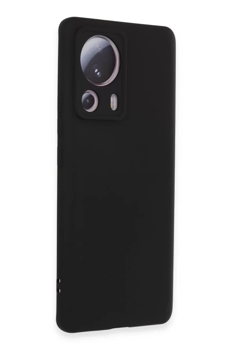 Newface Xiaomi Mi 13 Lite Kılıf Nano içi Kadife Silikon - Siyah