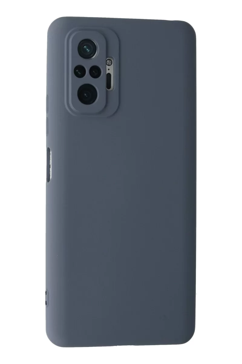 Newface Xiaomi Redmi Note 10 Pro Kılıf Nano içi Kadife Silikon - Gri