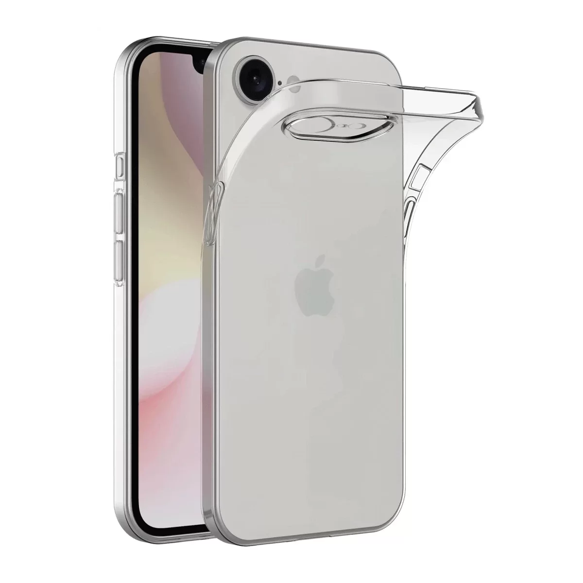 Newface Apple iPhone 16E Kılıf Lüx Şeffaf Silikon