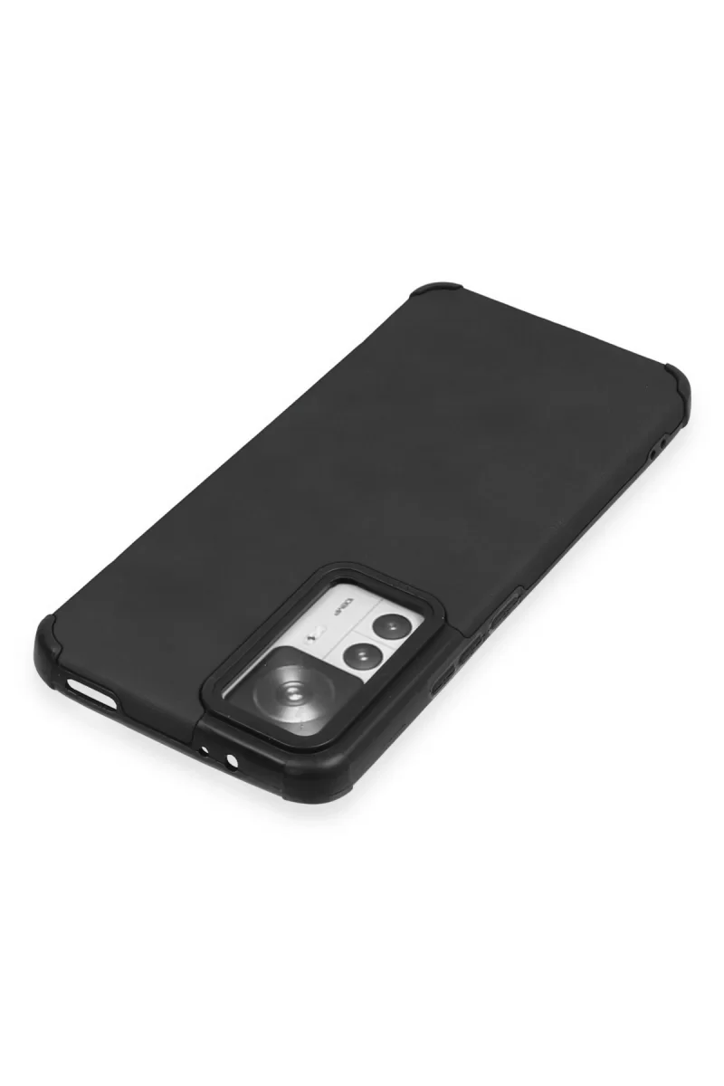 Newface Xiaomi Mi 12T Kılıf Loop Deri Silikon - Siyah