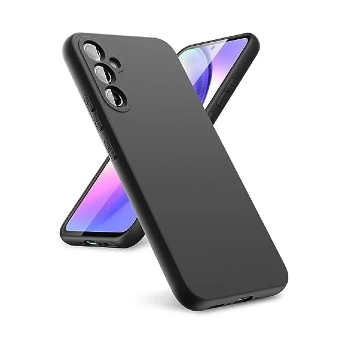 Newface Samsung Galaxy A24 4G Kılıf First Silikon - Siyah