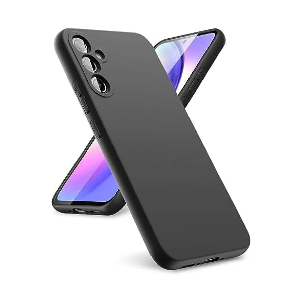 Newface Samsung Galaxy A24 4G Kılıf First Silikon - Siyah