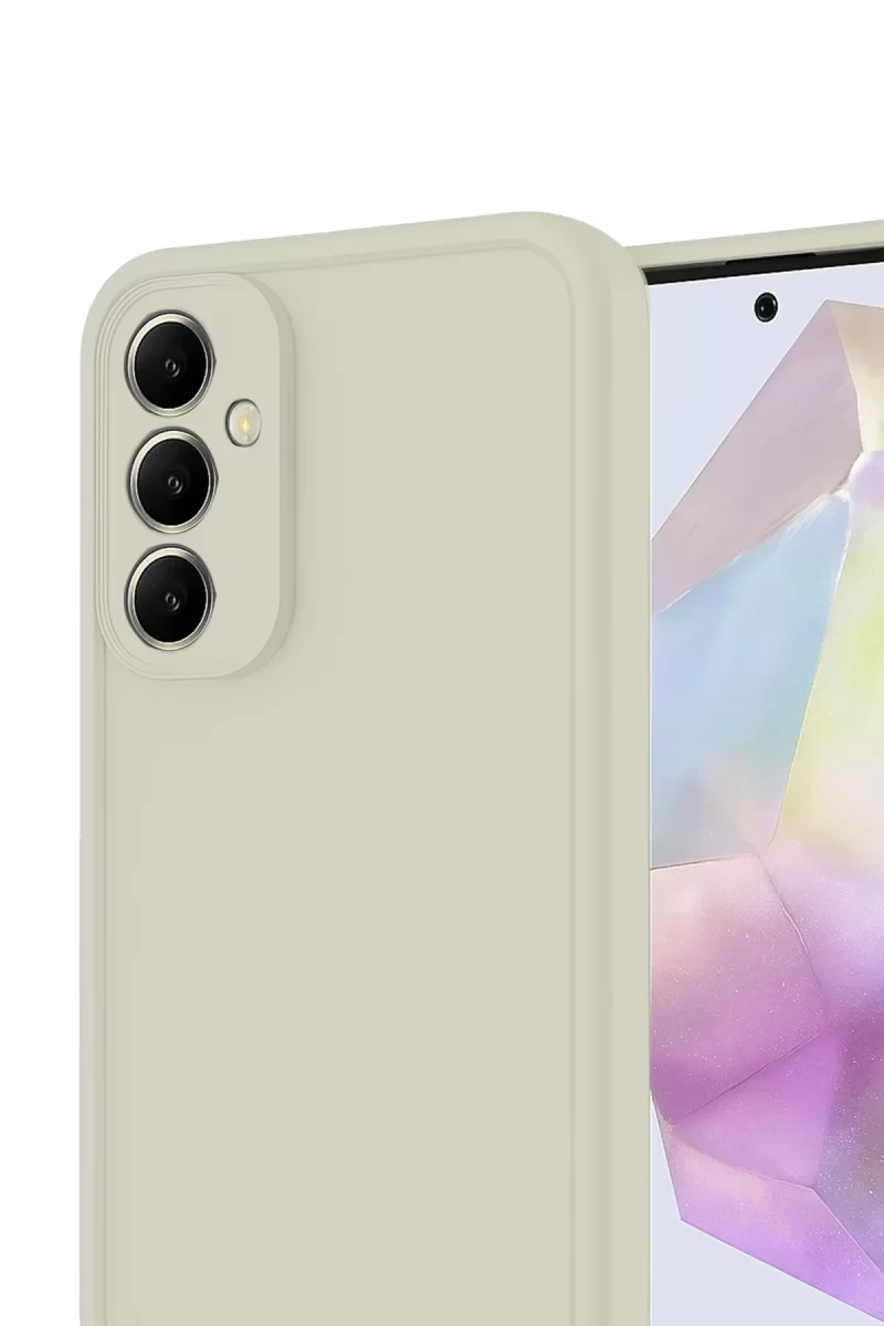 Newface Samsung Galaxy A17 5G Viera Silikon - Krem