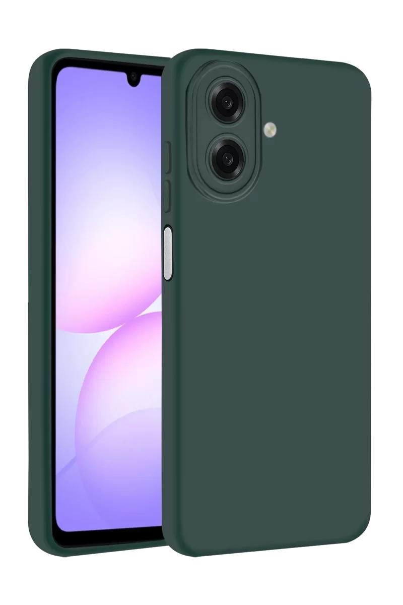 Newface Samsung Galaxy A07 4G First Silikon - Koyu Yeşil