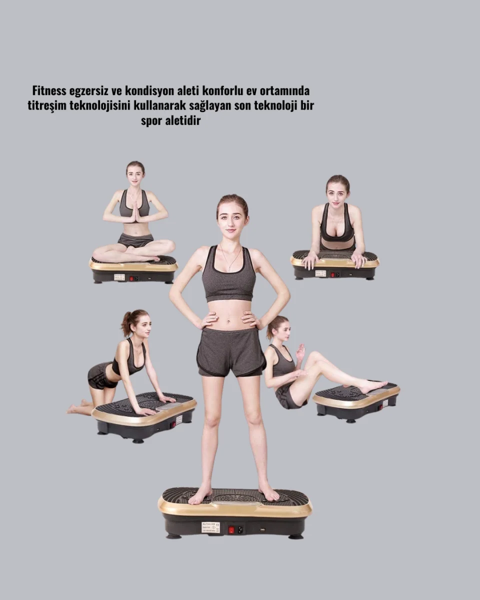 Ev Tipi Titreşimli Spor Aleti Yağ Yakım Destekli Tasarım