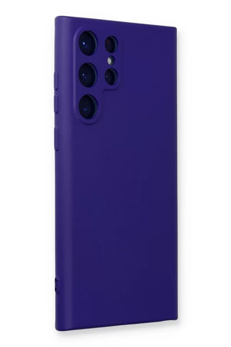 Newface Samsung Galaxy S24 Ultra Kılıf Nano içi Kadife Silikon - Mor