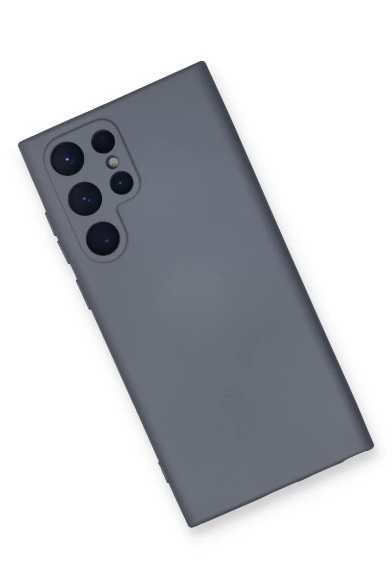 Newface Samsung Galaxy S24 Ultra Kılıf Nano içi Kadife Silikon - Gri