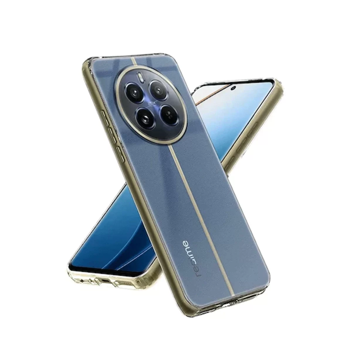 Newface Realme 12 5G Kılıf Lüx Şeffaf Silikon