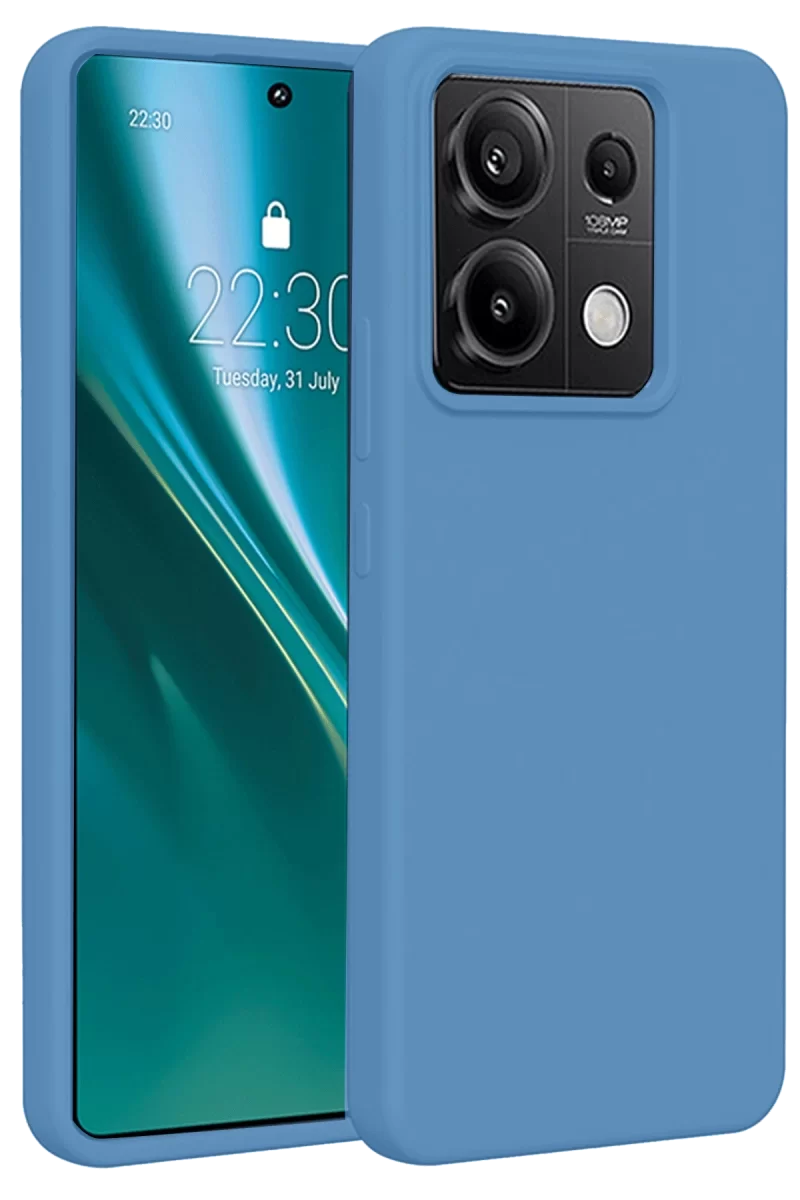Newface Xiaomi Redmi Note 13 Pro 5G Kılıf First Silikon - Mavi