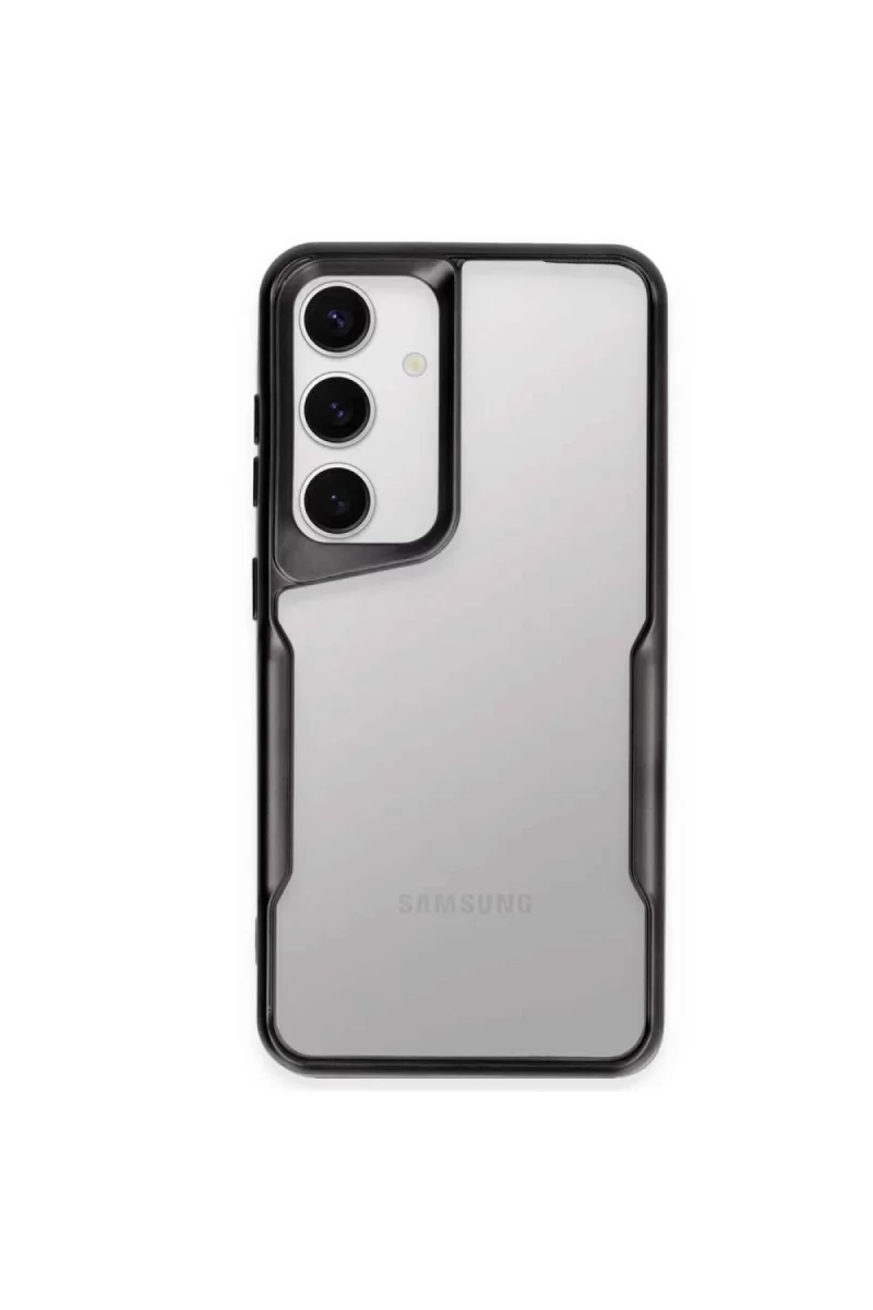 Newface Samsung Galaxy A24 4G Kılıf Boyi Silikon Kapak - Siyah