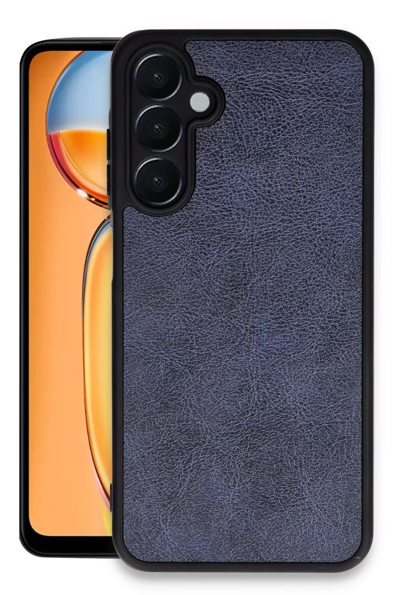 Newface Samsung Galaxy A35 5G Kılıf Aras Deri Kapak - Lacivert