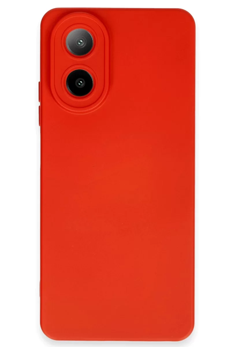 Newface Oppo A38 Kılıf Nano içi Kadife Silikon - Kırmızı
