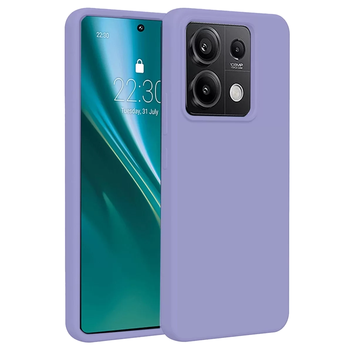 Newface Xiaomi Redmi Note 13 Pro 4G Kılıf First Silikon - Lila