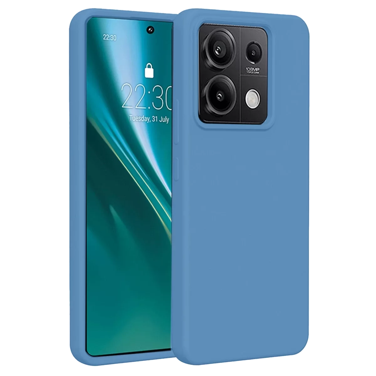 Newface Xiaomi Redmi Note 13 Pro 4G Kılıf First Silikon - Mavi
