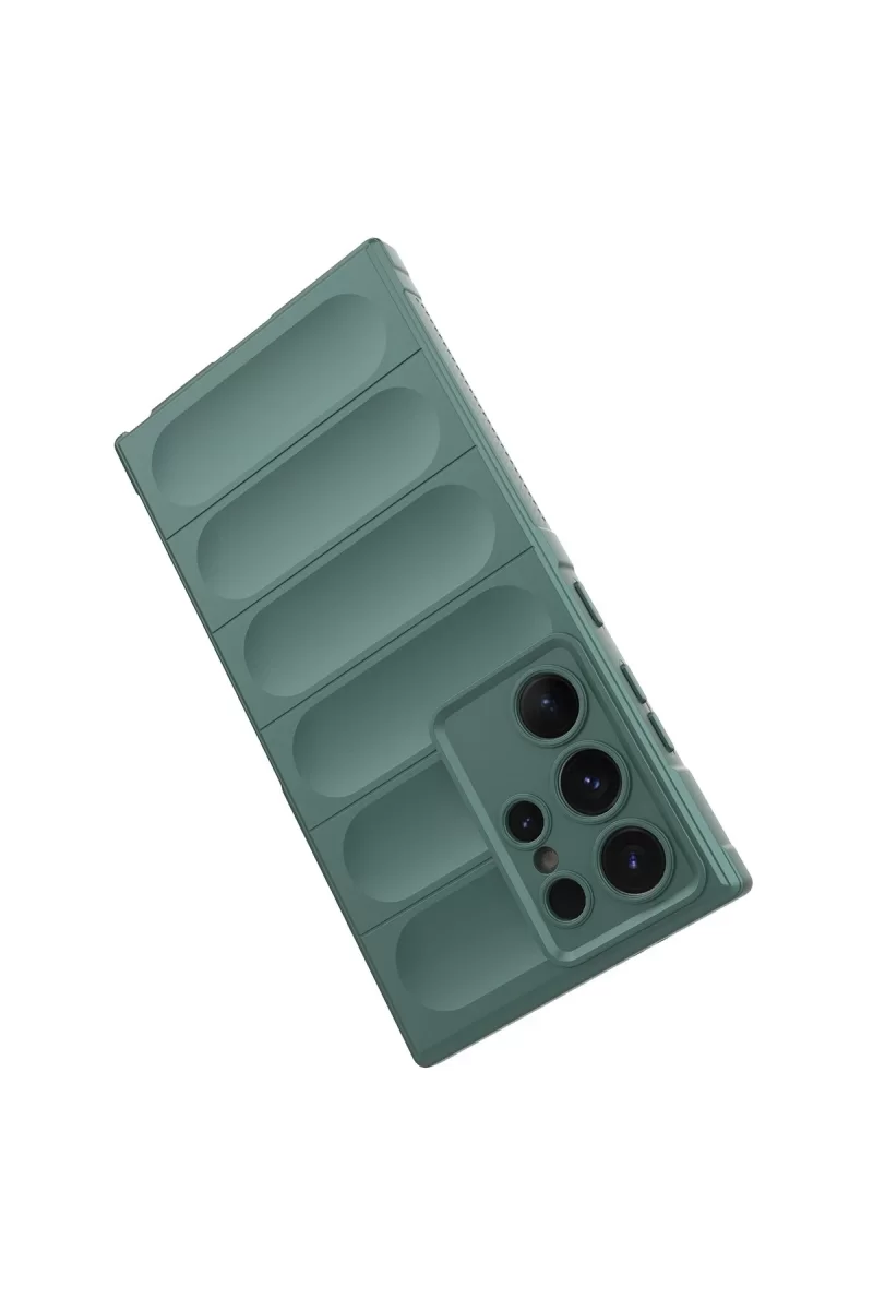 Newface Samsung Galaxy S24 Ultra Kılıf Optimum Silikon - Koyu Yeşil